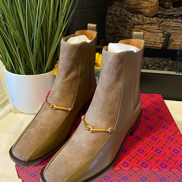 Tory Burch Brown Ankle Boots - Picture 1 of 7